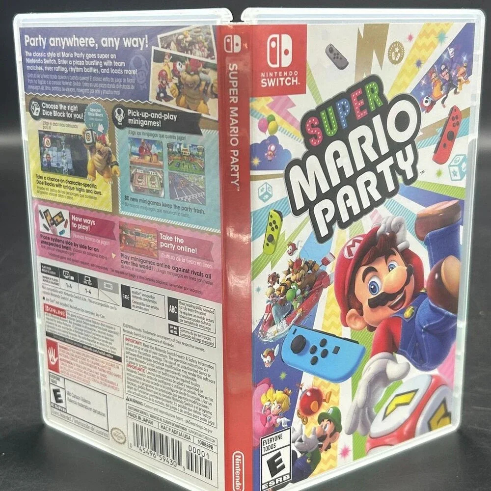 Super Mario Party NSW (Nintendo Switch, 2018, Multiplayer) CASE ONLY